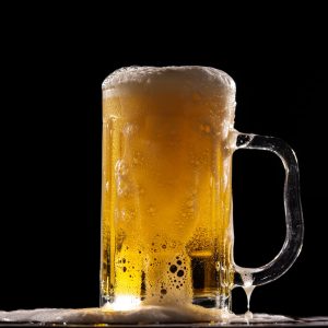 clear glass beer mug with beer